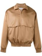 Cmmn Swdn Zipped Jacket, Men's, Size: 50, Brown, Triacetate/cotton