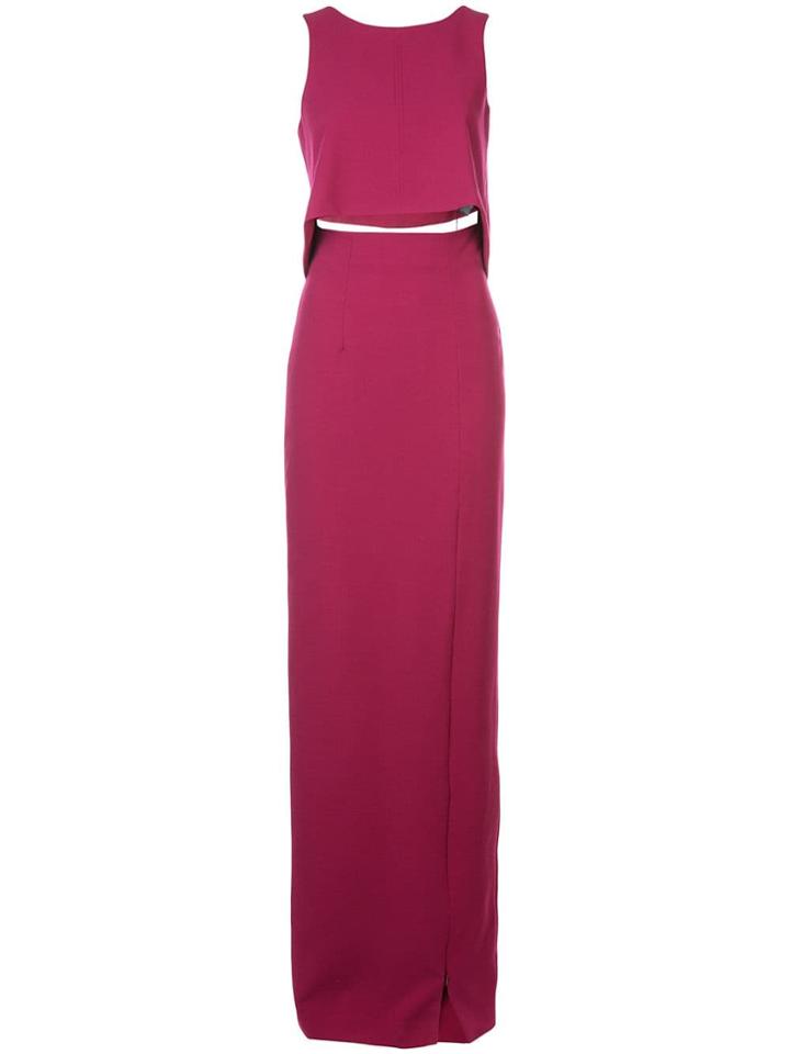 Black Halo Kacie Two-piece Maxi - Red