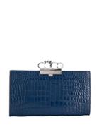 Alexander Mcqueen Punk Four-ring Clutch - Blue
