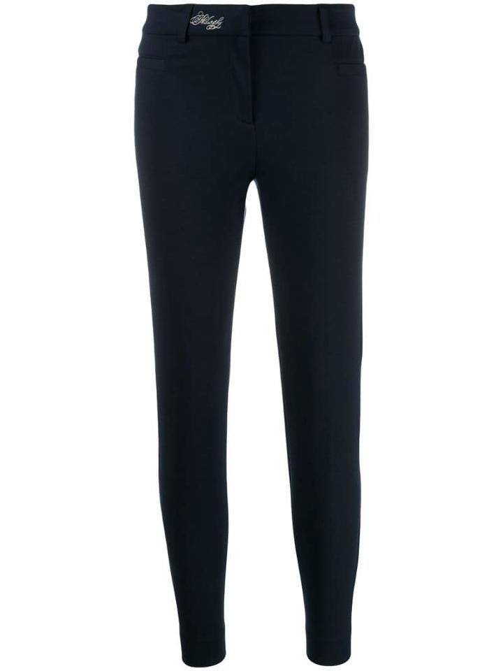 Philosophy Di Lorenzo Serafini Slim Fit Cropped Trousers - Blue