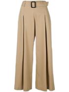 Etro Cropped Wide-leg Trousers - Neutrals