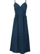 Derek Lam Sweetheart Neck Flared Dress