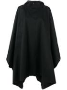 Mackintosh Hooded Cape, Women's, Size: 2, Black, Cotton/wool