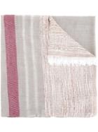 Cerruti 1881 Patterned Scarf, Men's, Nude/neutrals, Cotton/modal/viscose