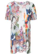 Romance Was Born Earth T-shirt Dress - Multicolour