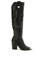 Schutz Schutz S2065300100001 Black Furs & Skins->leather