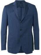 Tonello Pocket Front Blazer, Men's, Size: 46, Blue, Virgin Wool/cotton/silk