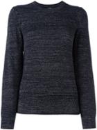 A.p.c. 'rivage' Pullover Jumper, Women's, Size: Medium, Blue, Nylon/spandex/elastane/wool/metallic Fibre