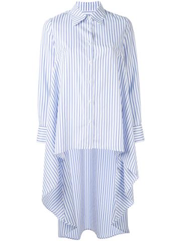 Jovanna - High Low Shirt - Women - Polyester - 10, Blue, Polyester
