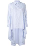 Jovanna - High Low Shirt - Women - Polyester - 10, Blue, Polyester