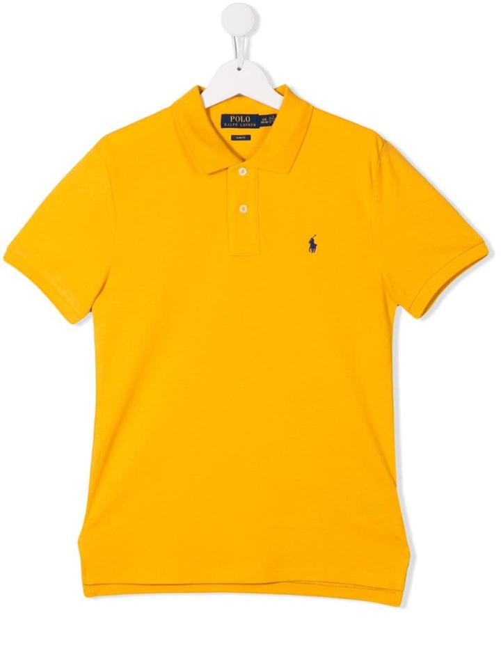 Ralph Lauren Kids Teen Embroidered Logo Polo Shirt - Yellow