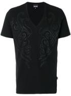Just Cavalli Crystal Embellished T-shirt - Black