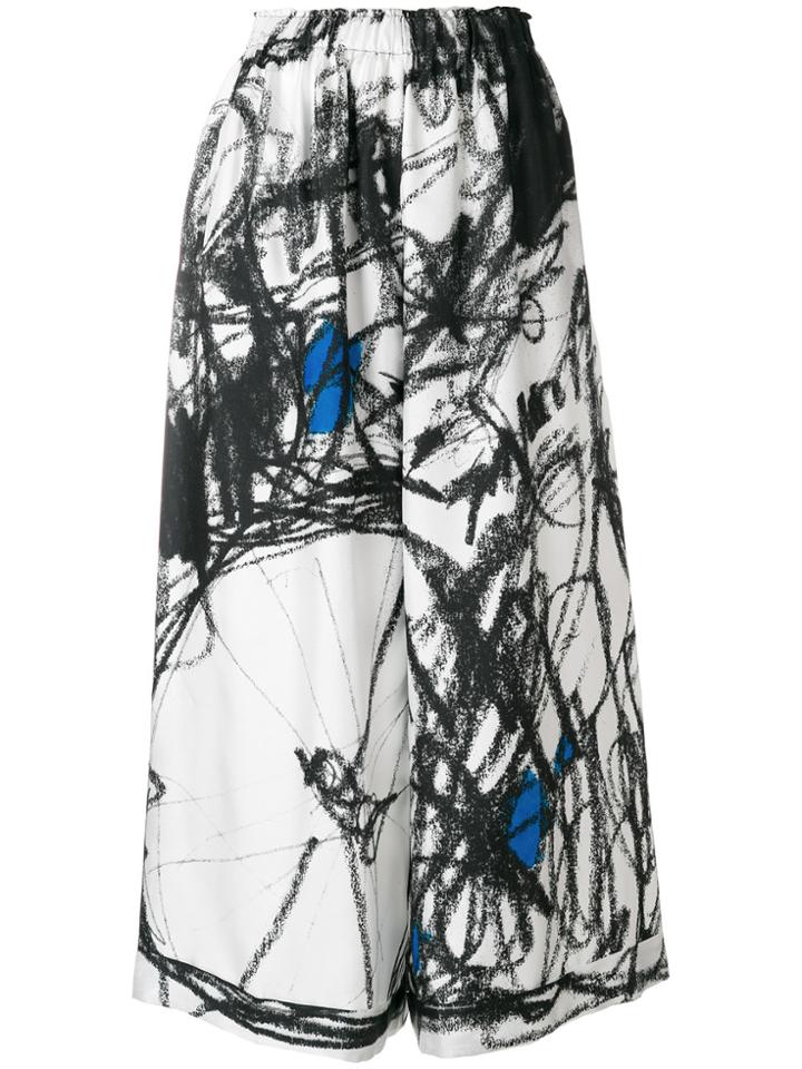 Daniela Gregis Drawstring Flared Trousers - Multicolour