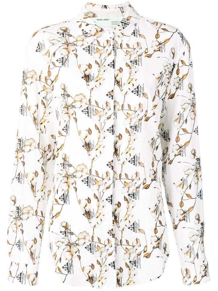 Off-white Floral Print Shirt