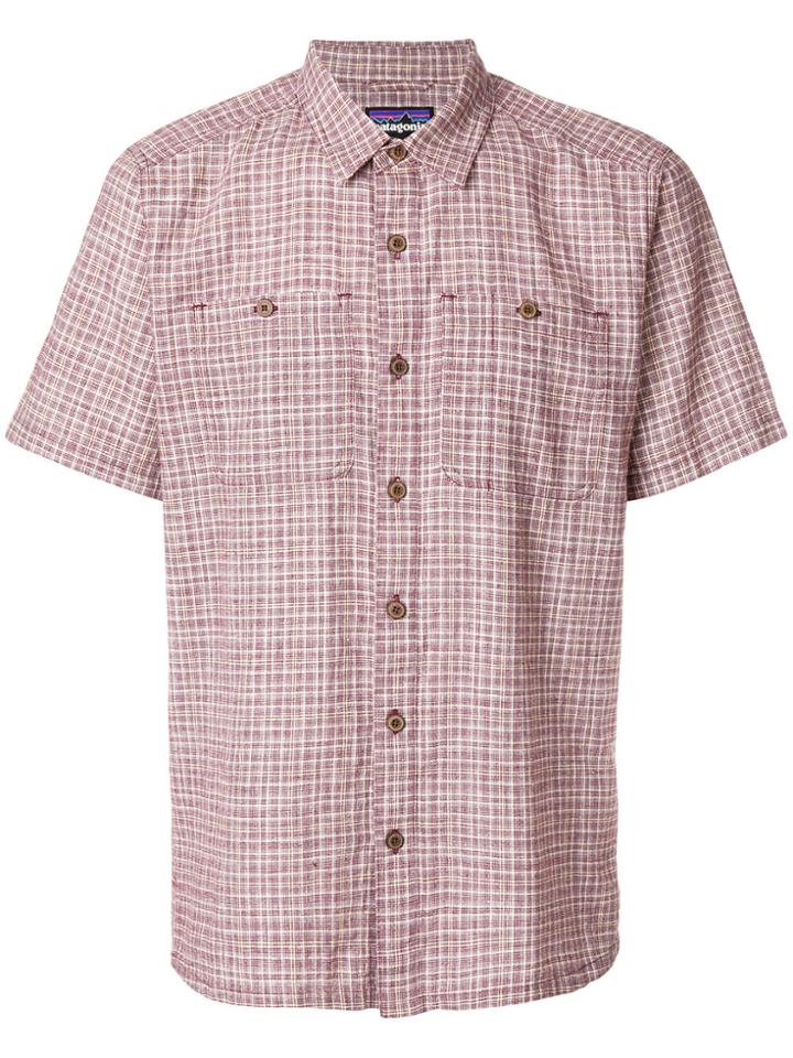 Patagonia Plaid Straight Hem Shirt - Red