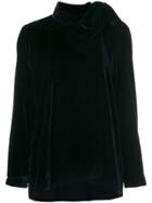 Xacus Side Neck Tie Top - Blue
