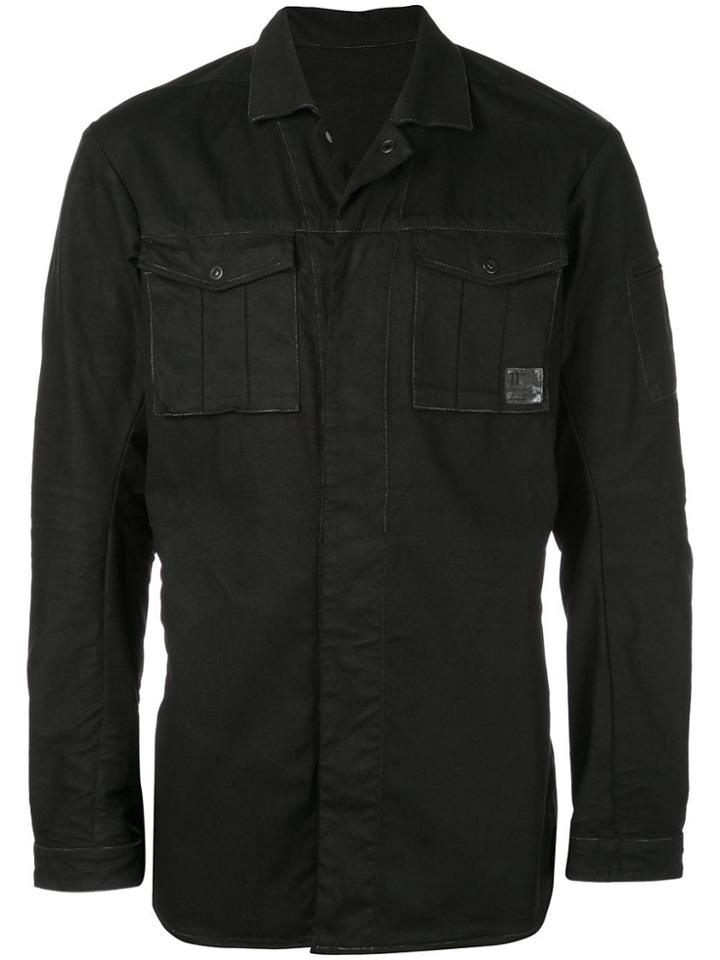 11 By Boris Bidjan Saberi Fitted Safari Jacket - Black
