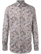 Etro Paisley Print Shirt, Men's, Size: 42, Pink/purple, Cotton/spandex/elastane