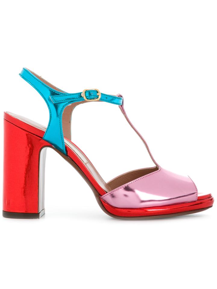 L'autre Chose Mirrored Sandals - Multicolour