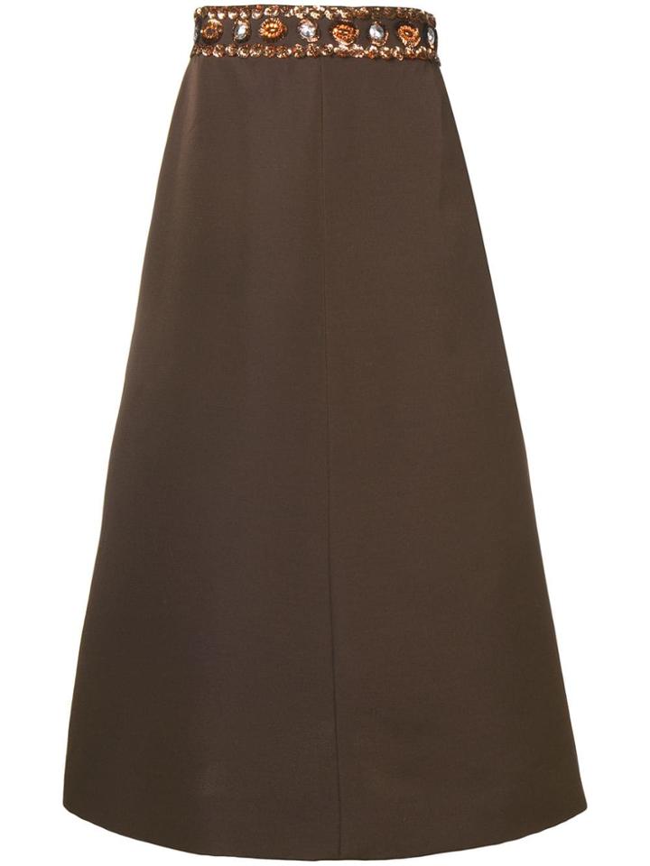 A.n.g.e.l.o. Vintage Cult 1960s Midi Skirt - Brown