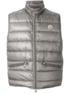 Moncler Classic Padded Gilet, Men's, Size: 1, Grey, Polyamide/feather Down