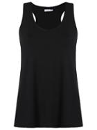 Lygia & Nanny Scoop Neck Tank Top, Women's, Size: 42, Black, Cotton/spandex/elastane