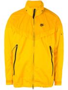 Nike Nikelab X Stone Island Wind Runner Jacket, Men's, Size: Xs, Yellow/orange, Polyamide/polyurethane Resin