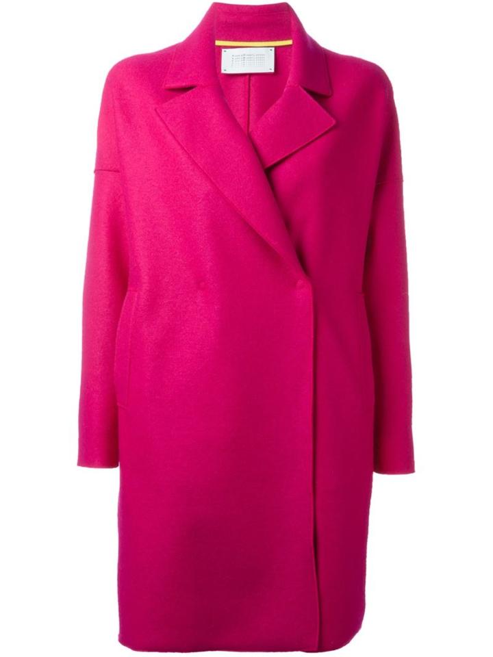 Harris Wharf London Oversize Collar Coat, Women's, Size: Large, Pink/purple, Virgin Wool