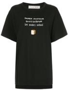 Tu Es Mon Trésor Bead Embroidered T-shirt - Black