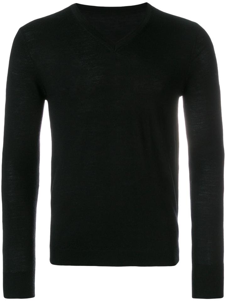 Sottomettimi Classic V-neck Sweater - Black