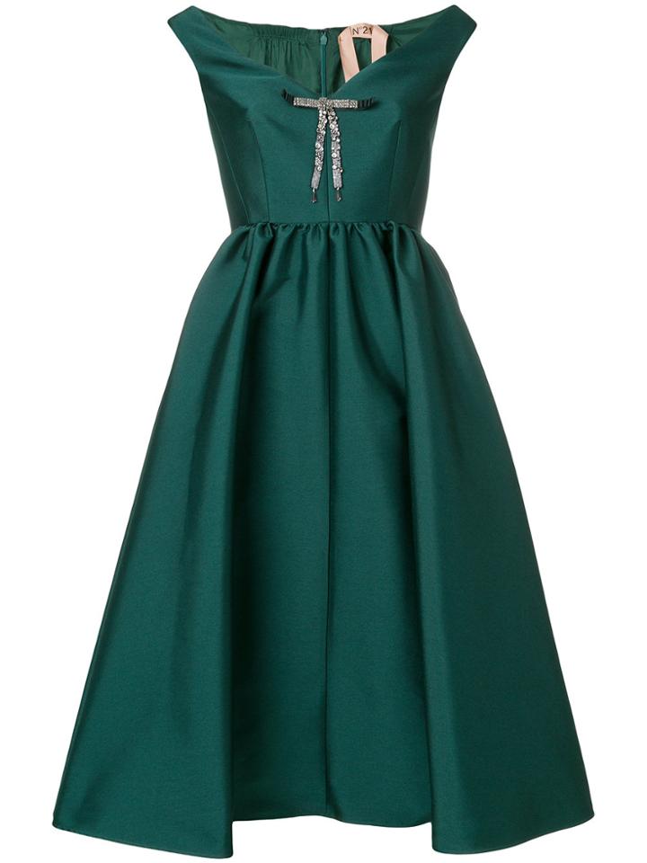 No21 Bardot Style Dress - Green