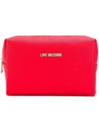 Love Moschino Saffiano Pouch - Red