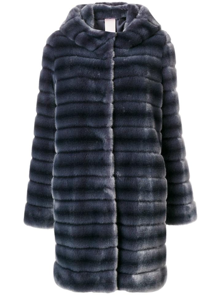 Venus Faux Fur Coat - Blue