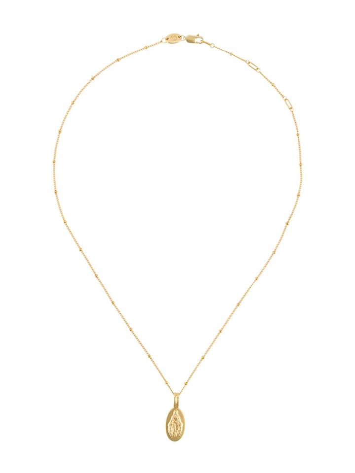 Northskull Saint Beaded Necklace - Gold