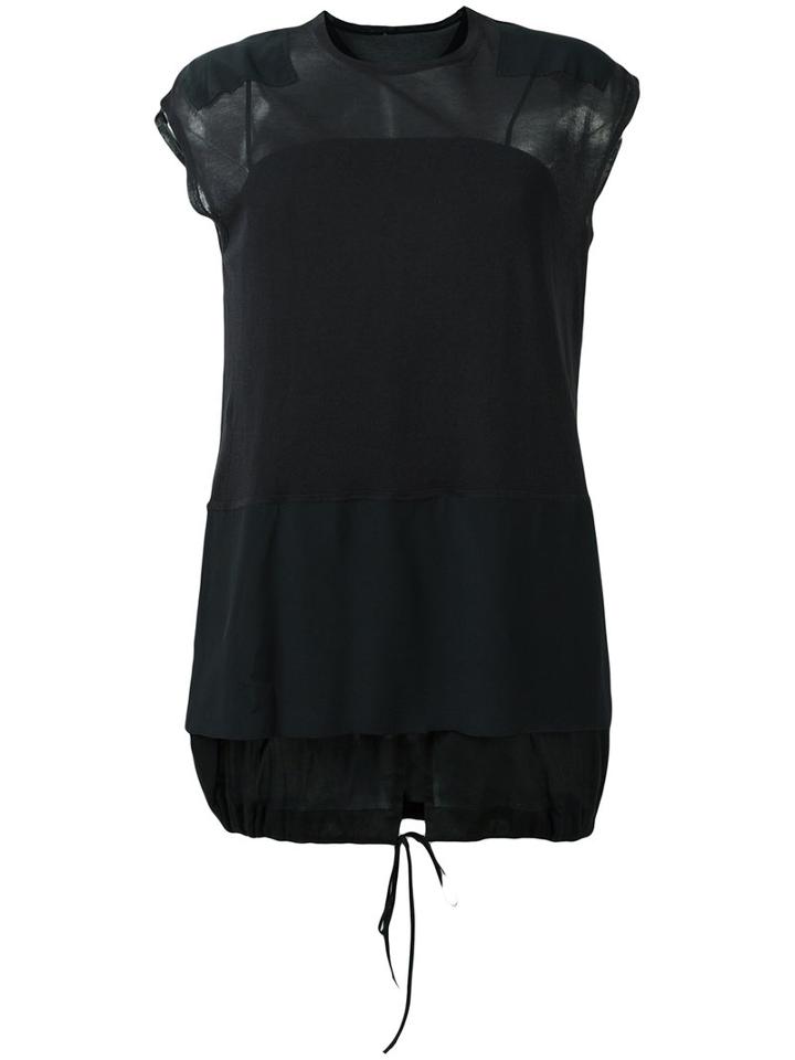 No21 - Knitted Top - Women - Cotton/polyamide - 42, Women's, Black, Cotton/polyamide
