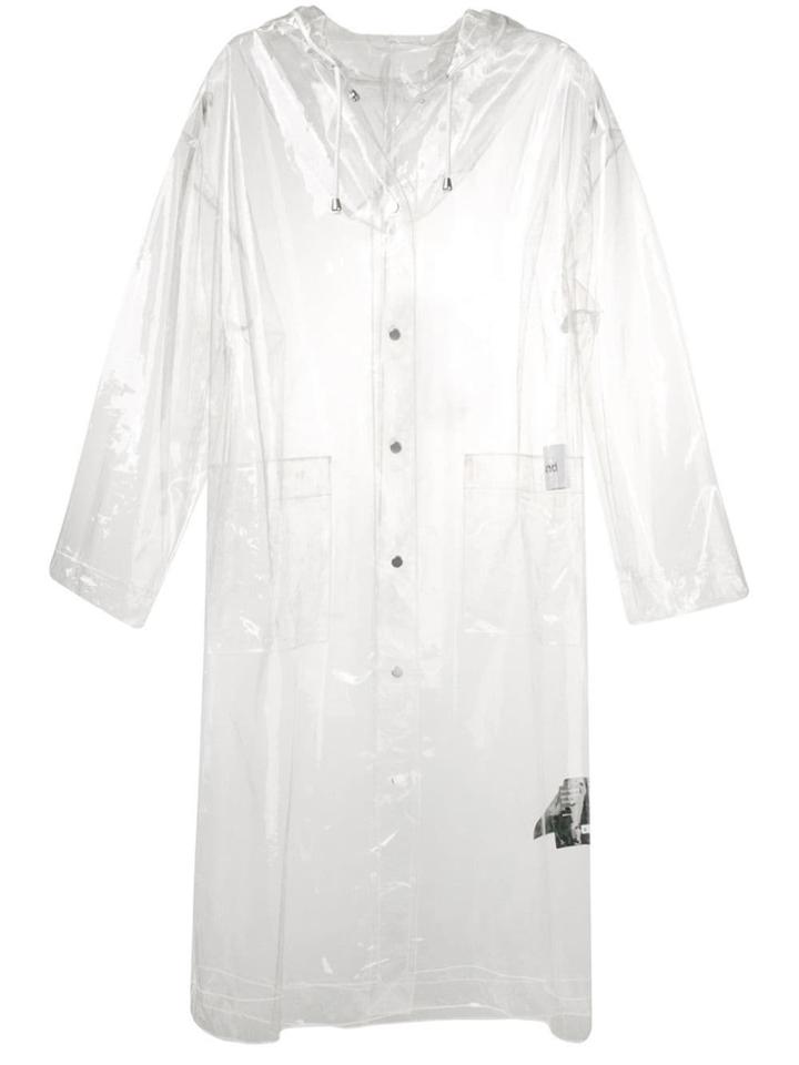 Stand Hooded Raincoat - Neutrals