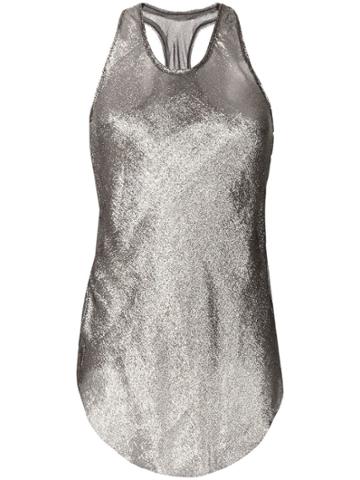 Alessandra Marchi Metallic Effect Top