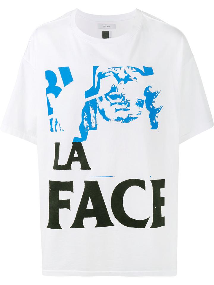 Facetasm - Printed La Face T-shirt - Men - Cotton - One Size, White, Cotton