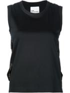 Comme Des Garçons Noir Kei Ninomiya Ribbon Detail Tank Top, Women's, Size: S, Blue, Cotton/silk