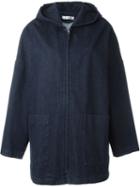Barena Denim Hooded Jacket, Women's, Size: L, Blue, Cotton