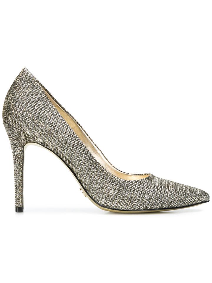 Michael Michael Kors Pointed Toe Flex Pumps - Metallic