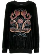 See By Chloé Paisley Print Longline Sweatshirt - Black