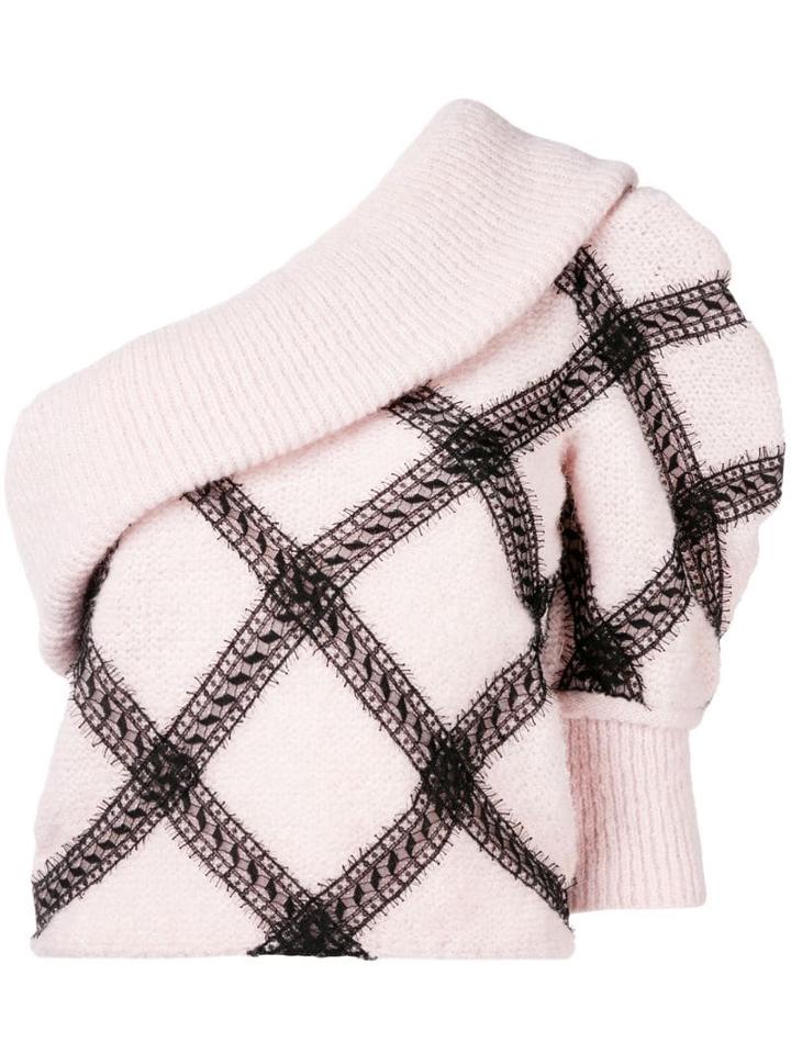 Philosophy Di Lorenzo Serafini One Shoulder Sweater - Pink