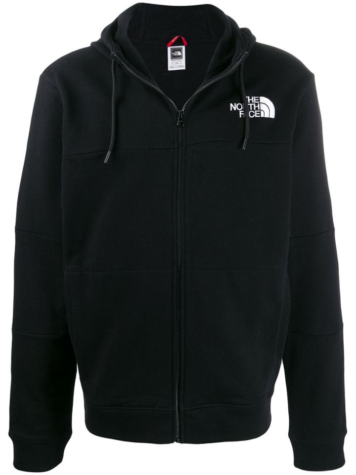 The North Face Logo Printed Hooded Jacket - Black