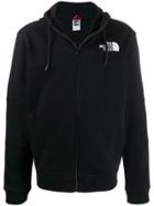 The North Face Logo Printed Hooded Jacket - Black