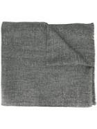 Brunello Cucinelli Tweed Scarf, Women's, Grey, Linen/flax/polyamide/polyester