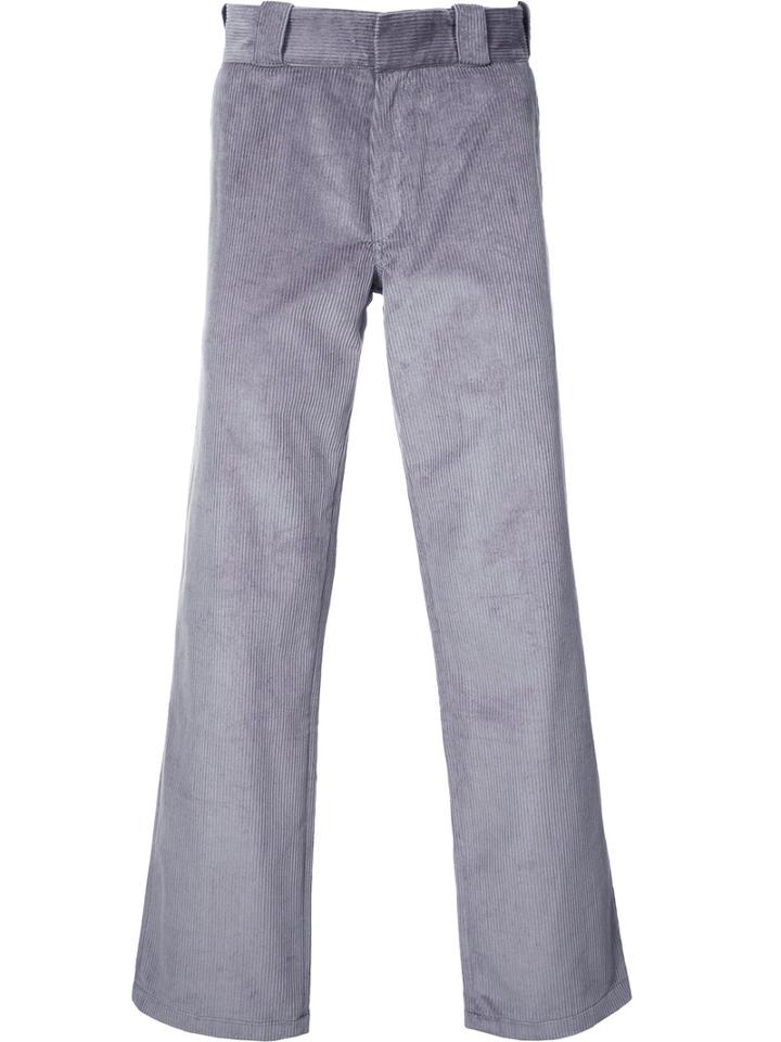 Gosha Rubchinskiy - Corduroy Trousers - Men - Cotton - S, Grey, Cotton