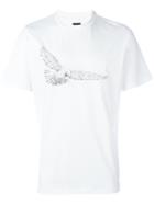 Oamc Eagle Print T-shirt, Men's, Size: Xxl, White, Cotton