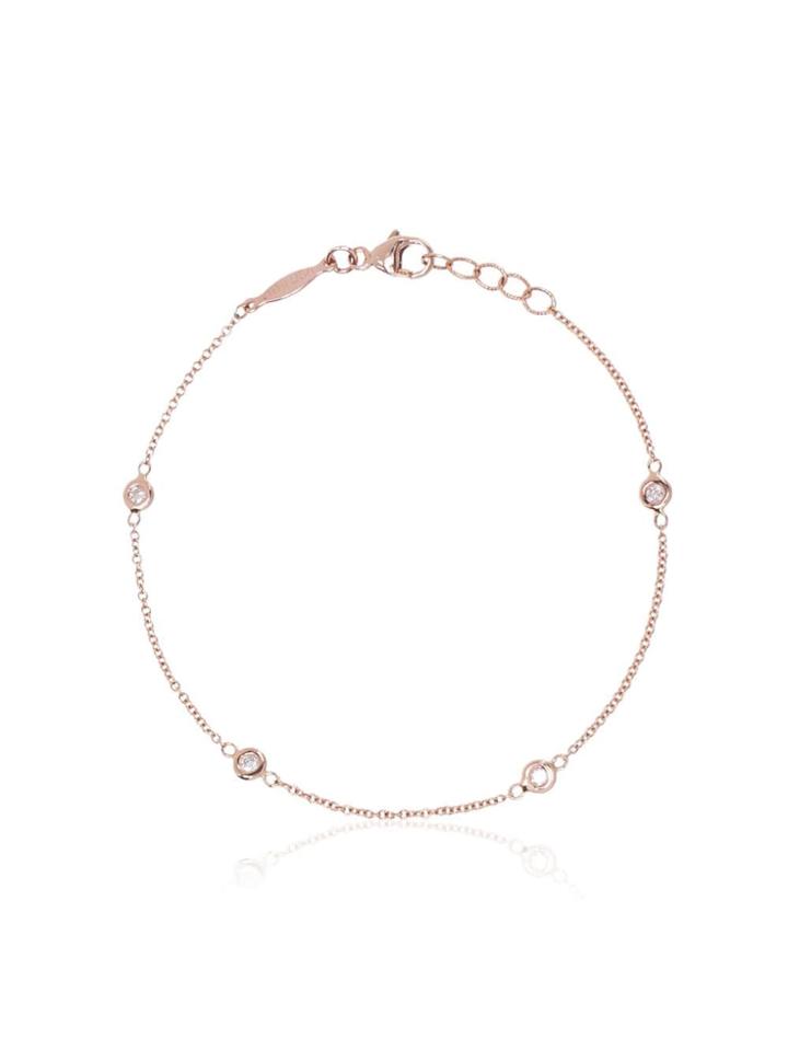 Jacquie Aiche Diamond And 14k Rose Gold Bracelet