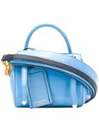 Thom Browne 3-strap Calfskin Mini Bag - Blue